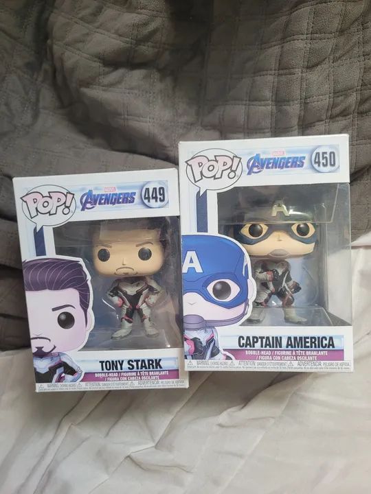 Funko Pop Vingadores - Tony Stark e Capitão América