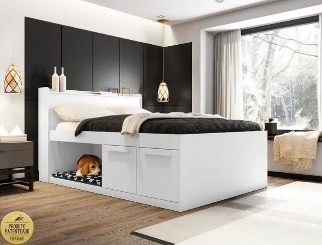 Cama Pet Casal Puppy com Baú - Receba Hoje - Maio34