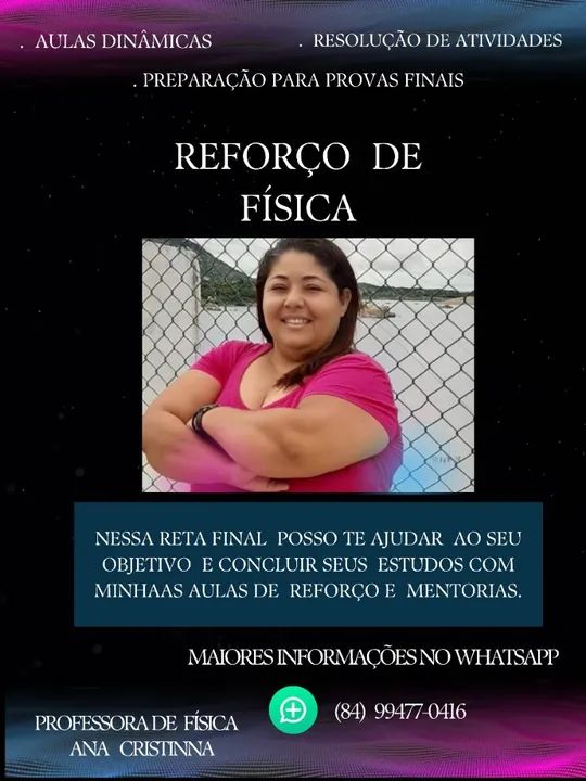 Aulas de reforço de Física para provas finais