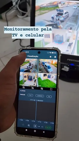 Câmeras de segurança 4 câmeras intelbras