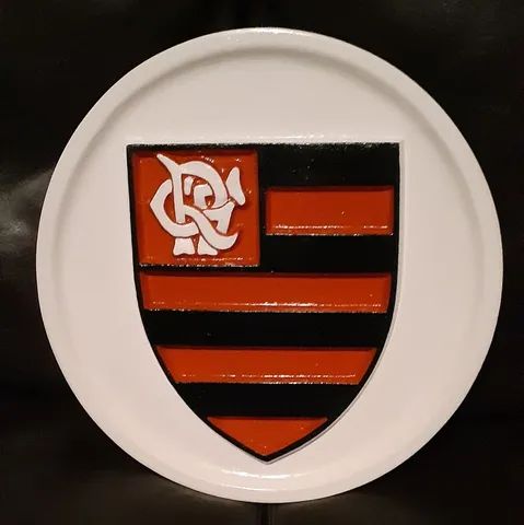 Placa Flamengo em Gesso 