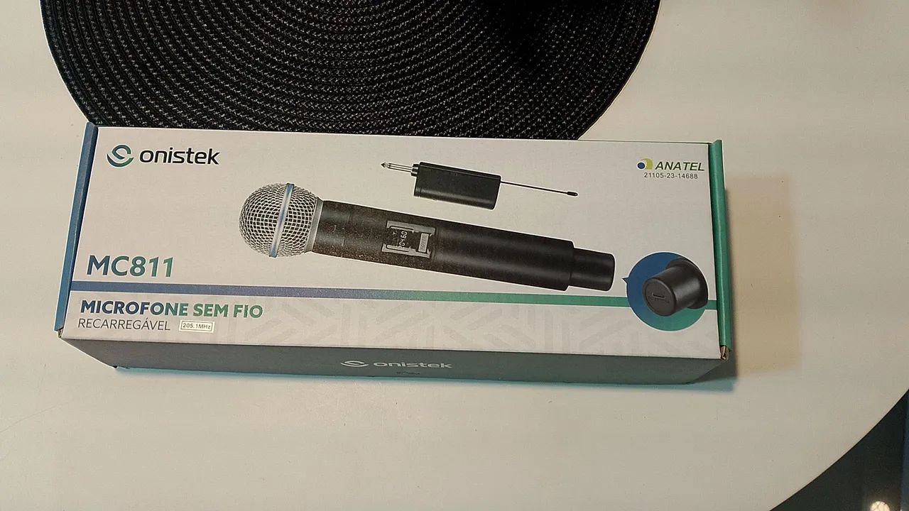 Microfone Sem Fio Onistek MC811 Recarregável