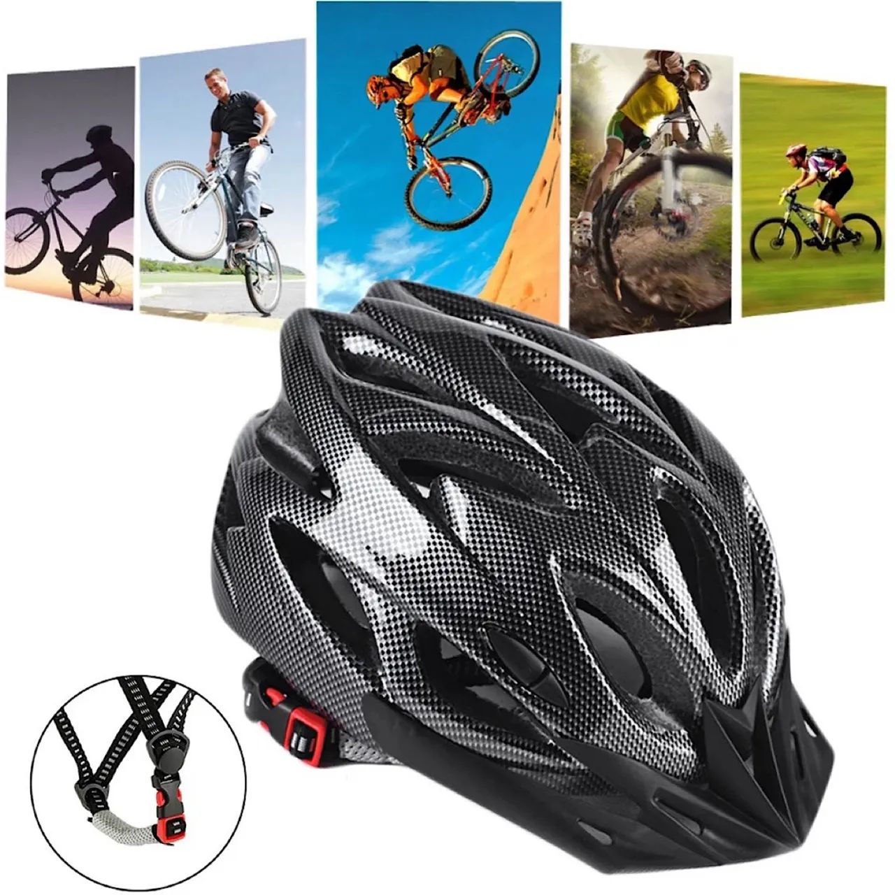 Capacete Ciclista Com Selo De Segurança Internacional    - Foto 4