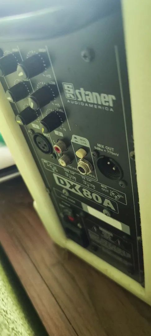 Caixa de Som e mesa mix cabos microfone pra vender logo 900 - Foto 2