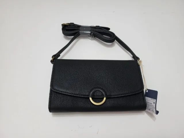 Bolsa tiracolo mini anel - Linha Universal Preta