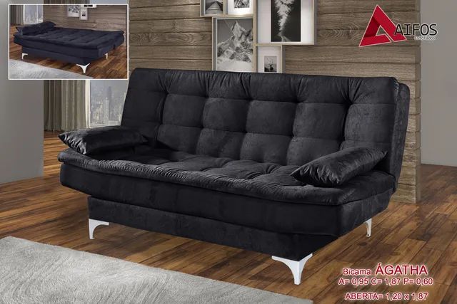 Sofá Cama Ágatha - Receba Hoje - Maio122 - Foto 3