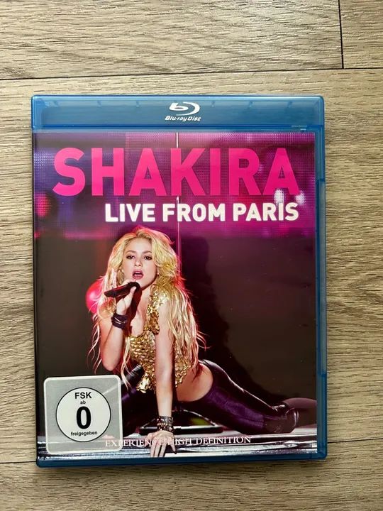 Blu Ray Shakira live from Paris (versão europeu)