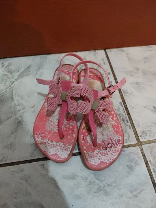 Sandálias Jolie infantis rosa - número 30