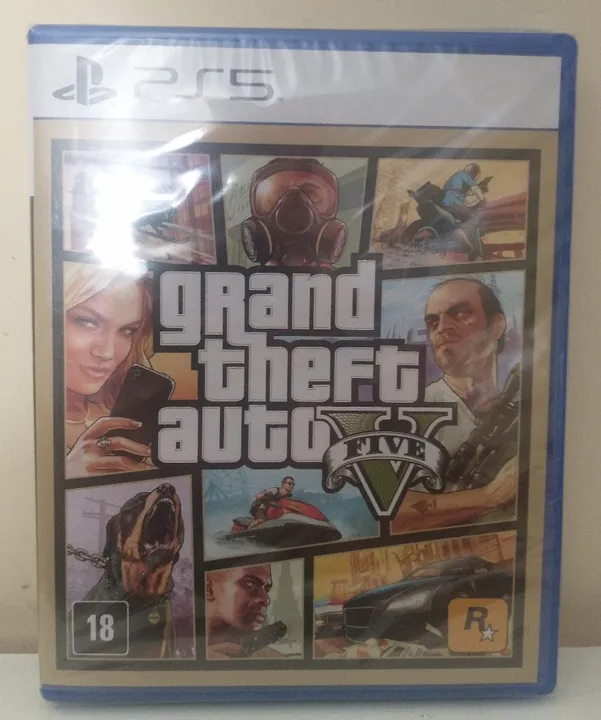 Jogo Gta 5 Ps5 Mídia Física Lacrado