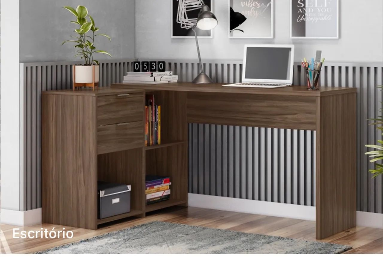 Mesa Office de Canto Multifuncional t32