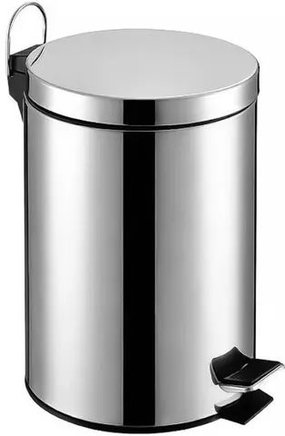 Lixeira inox 12 litros de pé dal