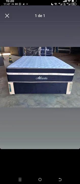 Cama Box Casal Atlanta