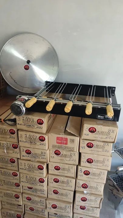 GIRA GRIL ELÉTRICO ( 3 espeto ,4 espeto , 5 espeto)  - Foto 5