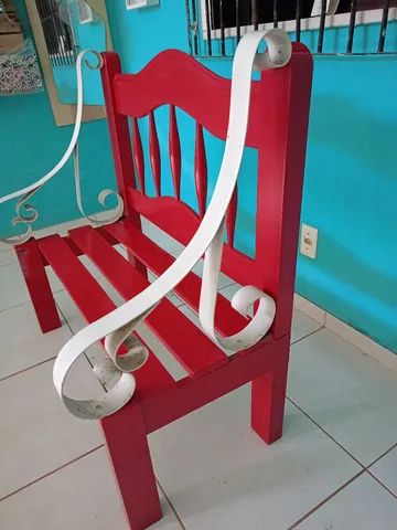 Namoradeira cor pink com braços de ferro reforçado  - Foto 2