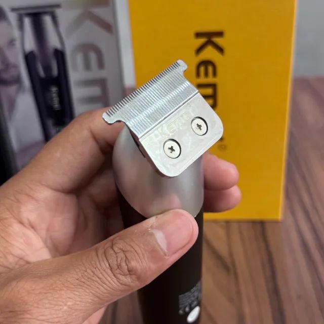 Máquina de Corte e Acabamento Kemei KM-431 Original Bivolt - Foto 4