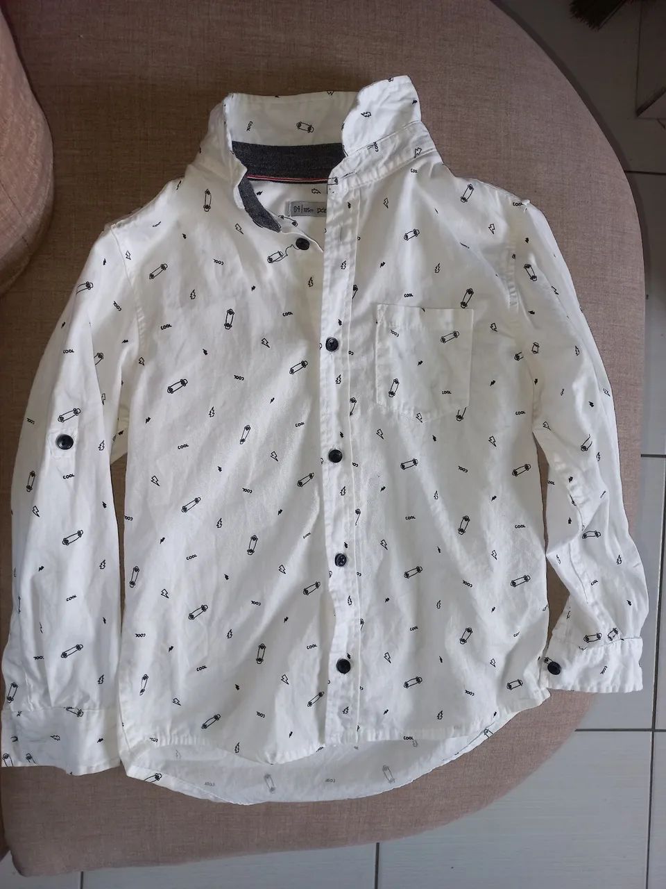 Camisa manga comprida infantil poim - Foto 2