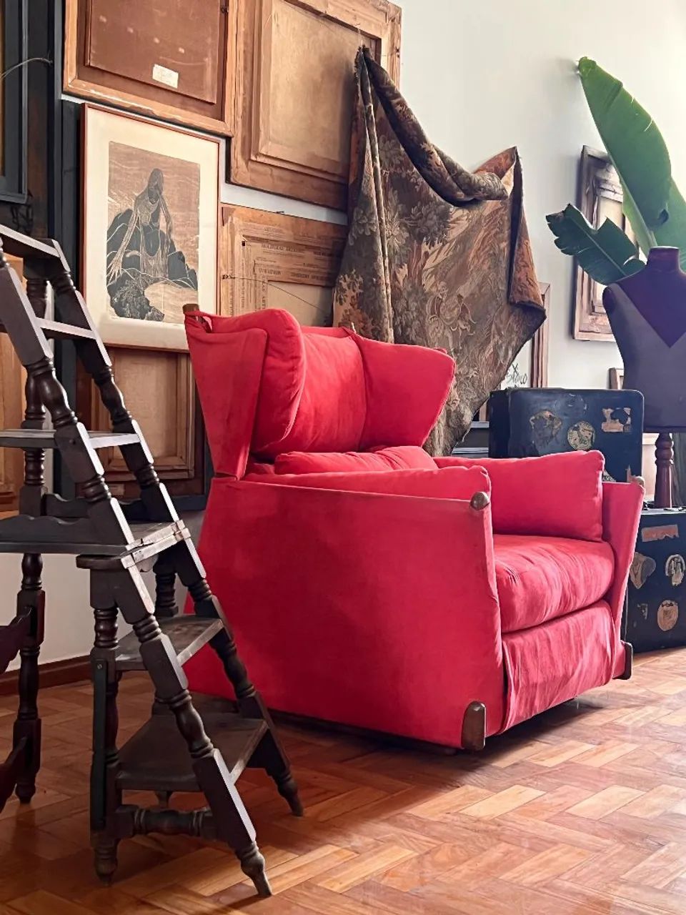 Maxi Armchair and Puff, 1970s Design64728843040002121