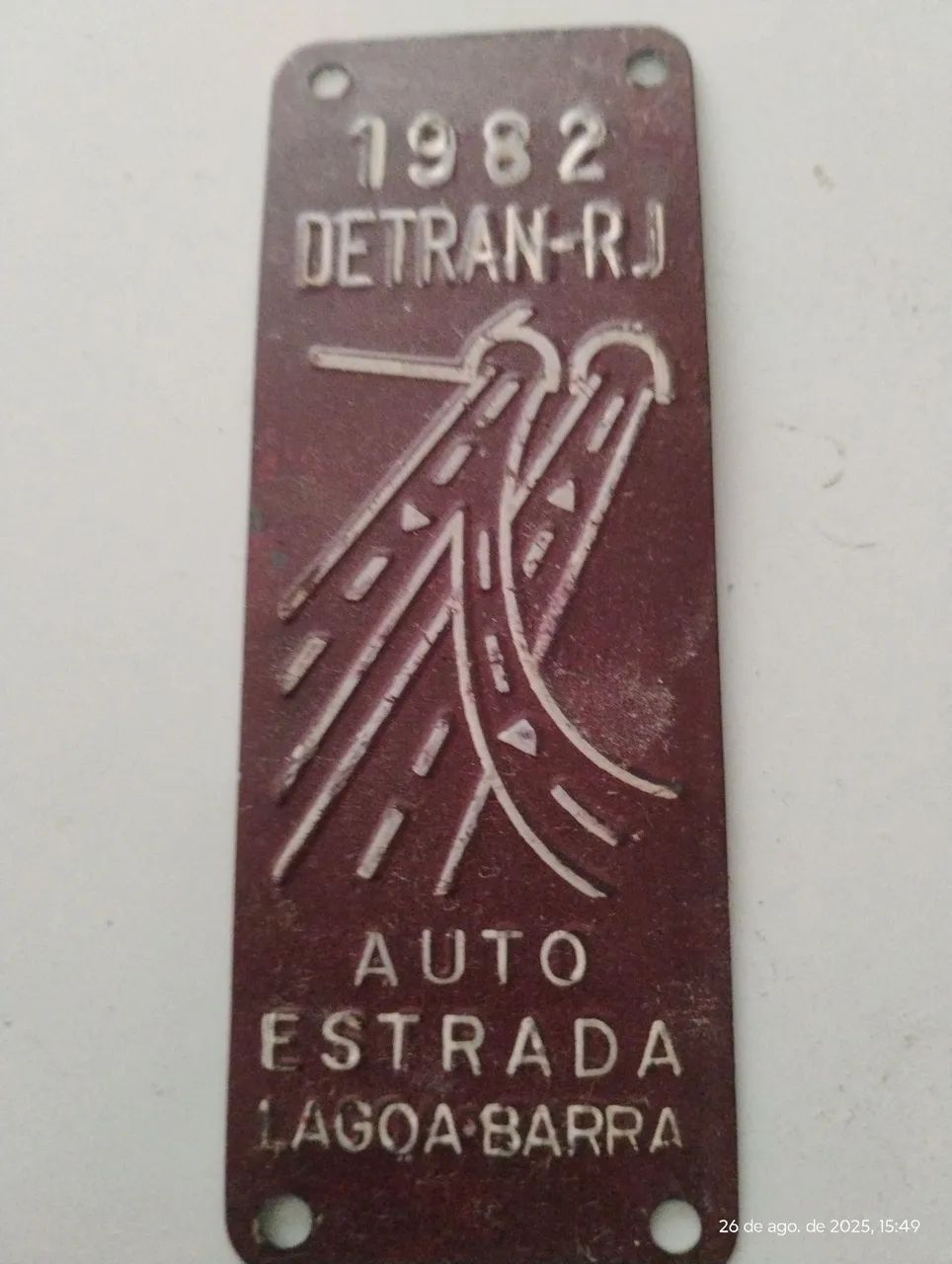 Plaquetas carro Antigo DETRAN RJ - Foto 3