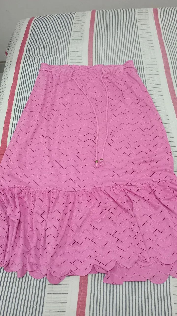 Saia pink de renda - Tamanho G