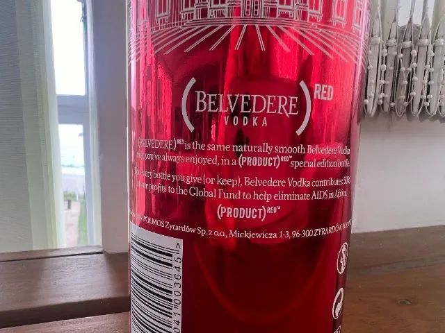Vodka Belvedere, edição especial, garrafa de 1 litro, importado da Polônia - Foto 3