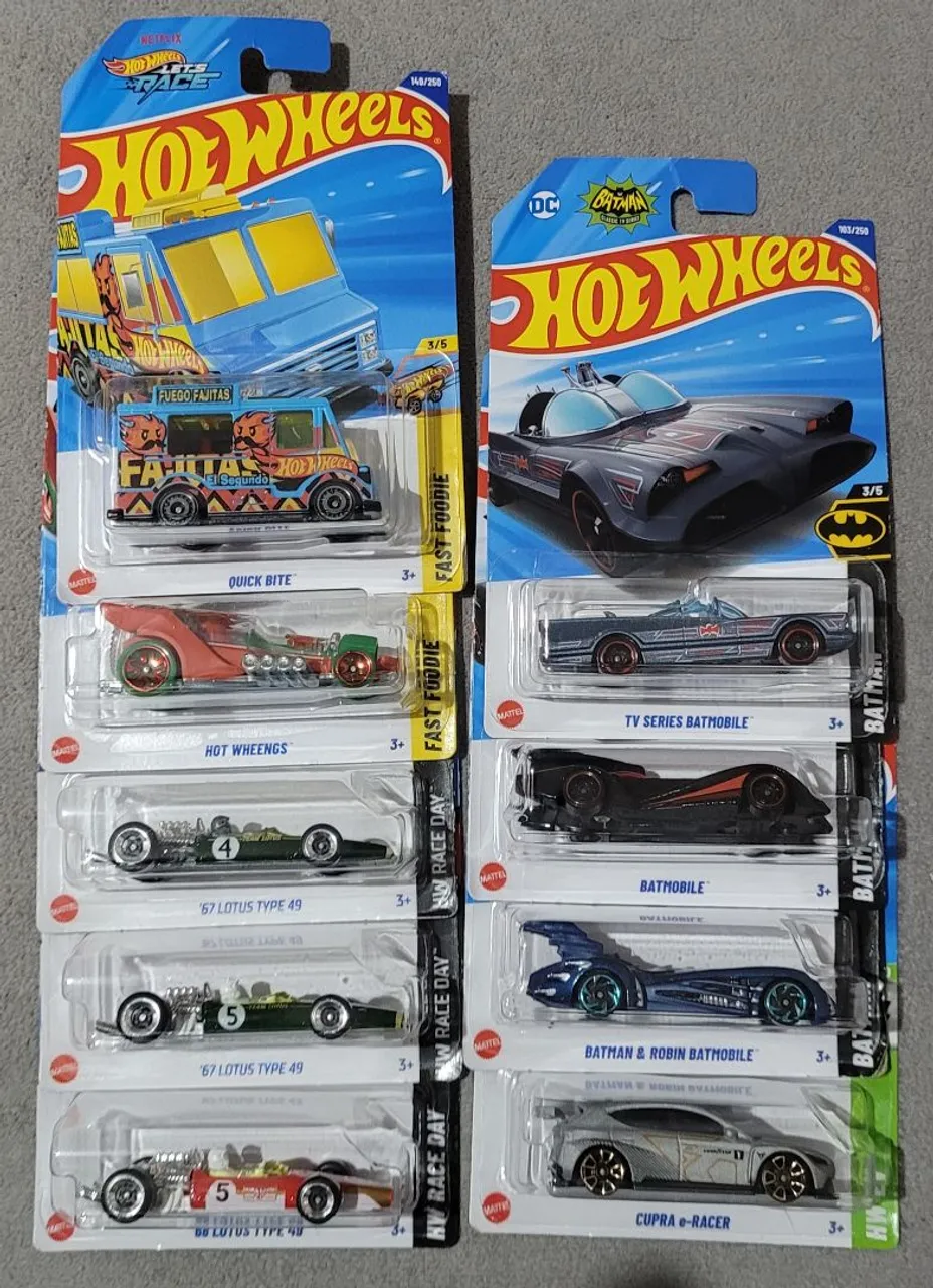 Lote Carrinhos Hot Wheels Lacrados - Coleção Diversificada