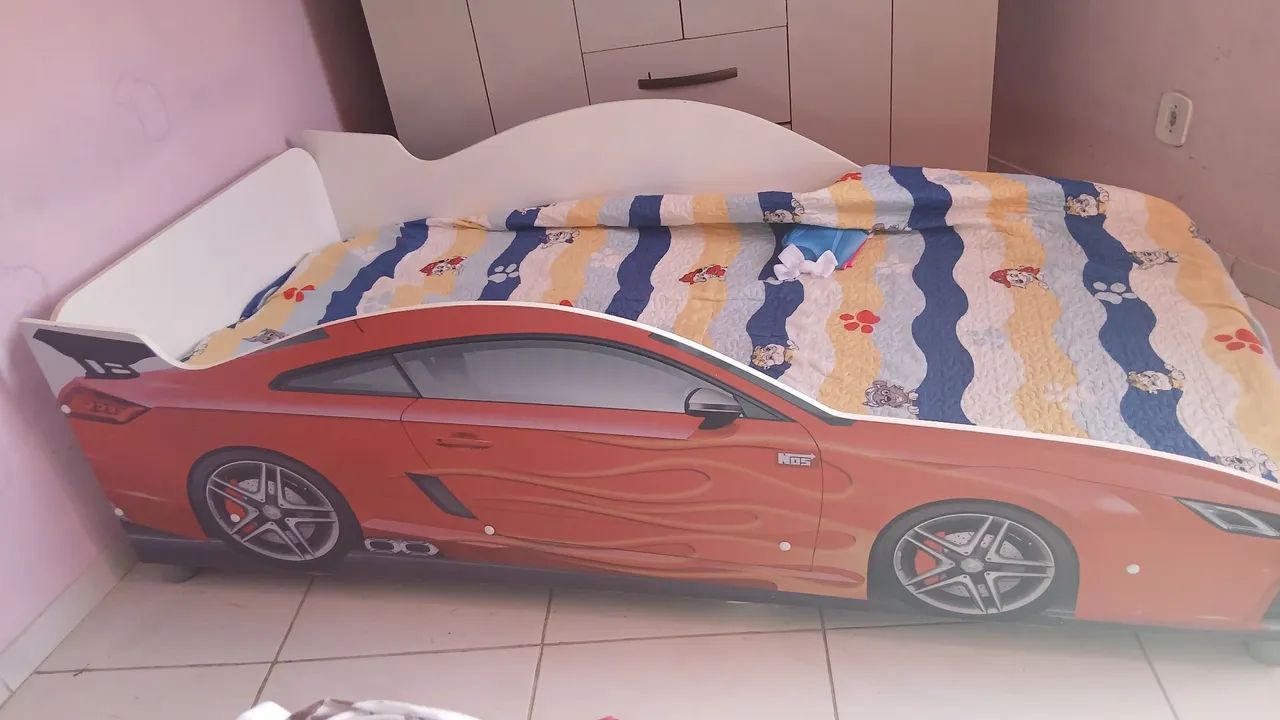 Cama Infantil Carro de Corrida