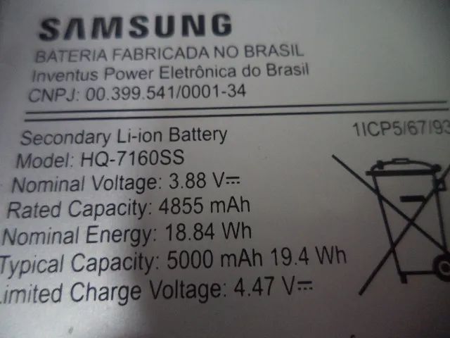 bateria samsung ao6 original mod hq-7160ss - Foto 3