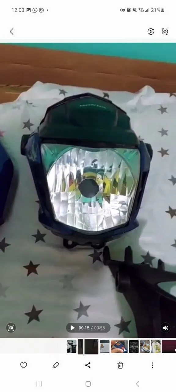 Farol de Moto - Novo