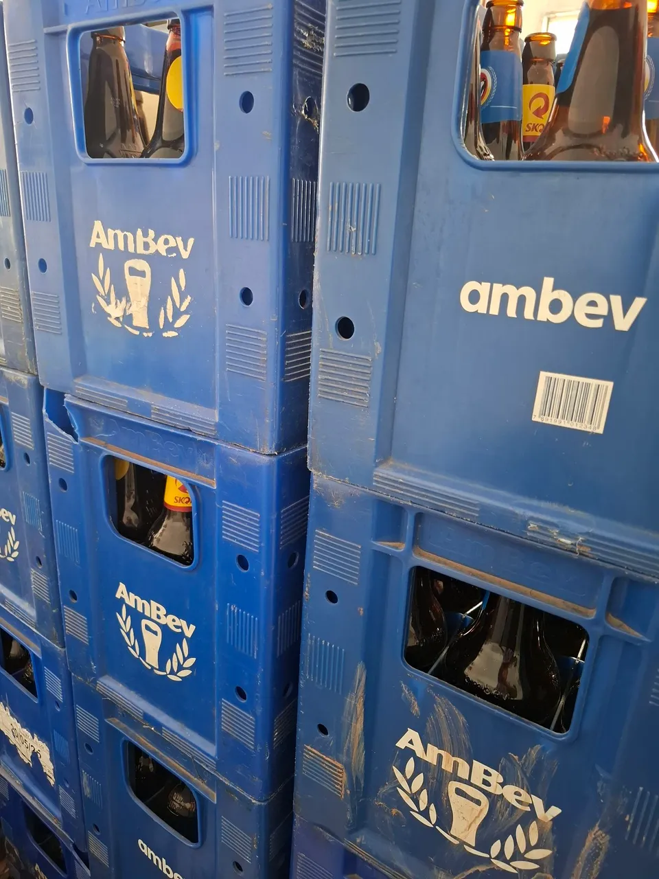 Caixas de Cerveja Ambev Litrão Troco por 600ml