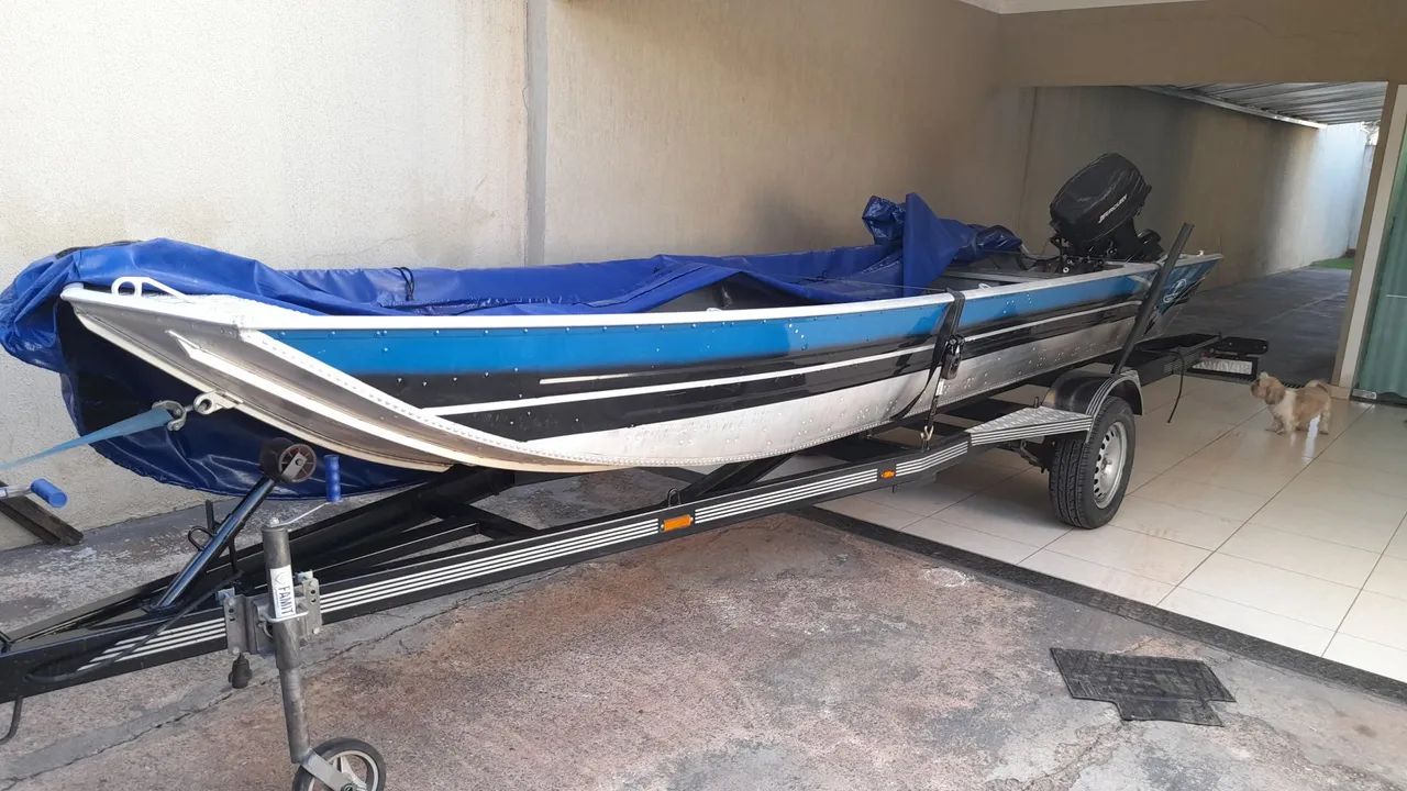 Barco Marreco 55m Mercury 30h berço Bandeirantep - Foto 4