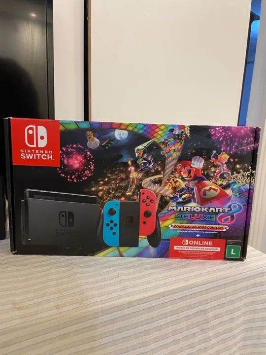 Nintendo Switch com Mario Kart 8 Deluxe