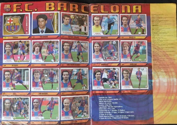 Álbum Panini Campeonato Espanhol 2006 Completo - Frete com Rastreio Incluso