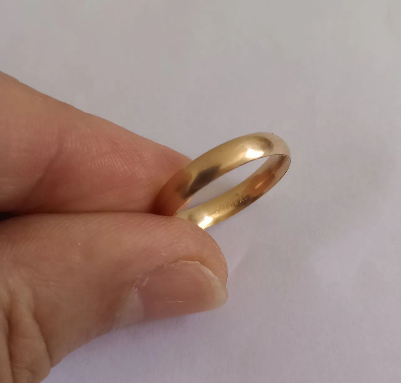 Aliança folheada ouro 18k - Foto 3