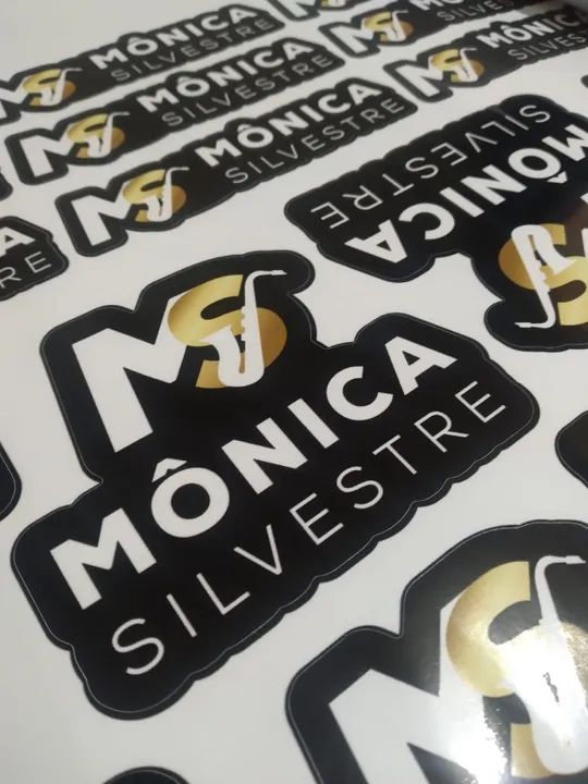 Adesivo personalizado com sua logomarca para embalagens e sacolas - Foto 2