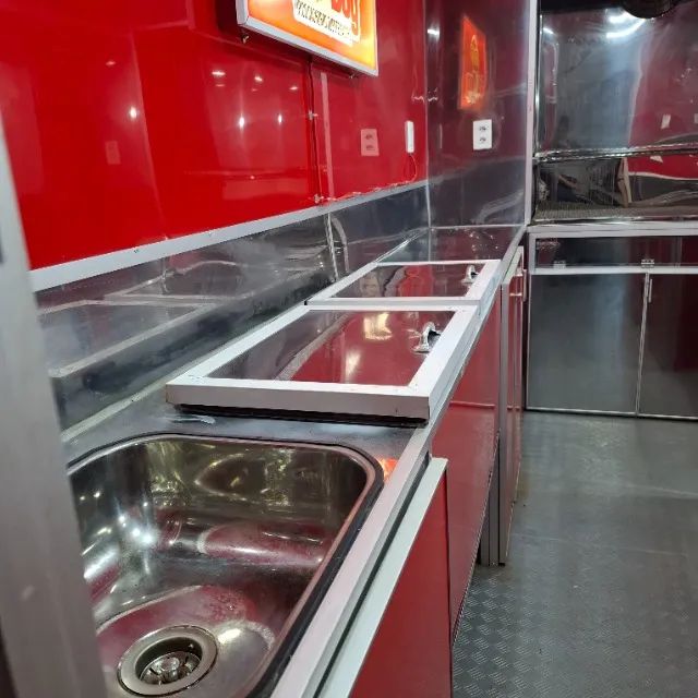 Trailer de lanche com churrasqueira em inox - Foto 2