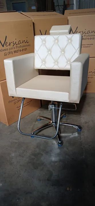 Cadeira hidráulica para salão de beleza nova
