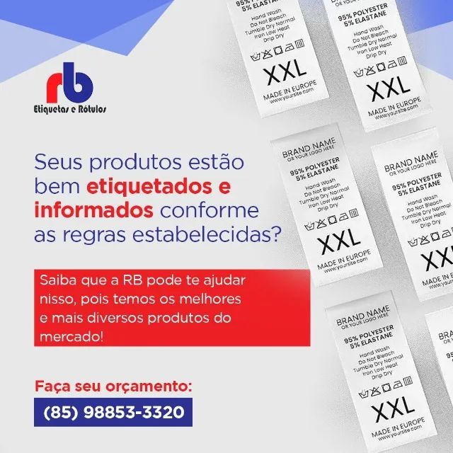 Etiquetas de Composição - Foto 5