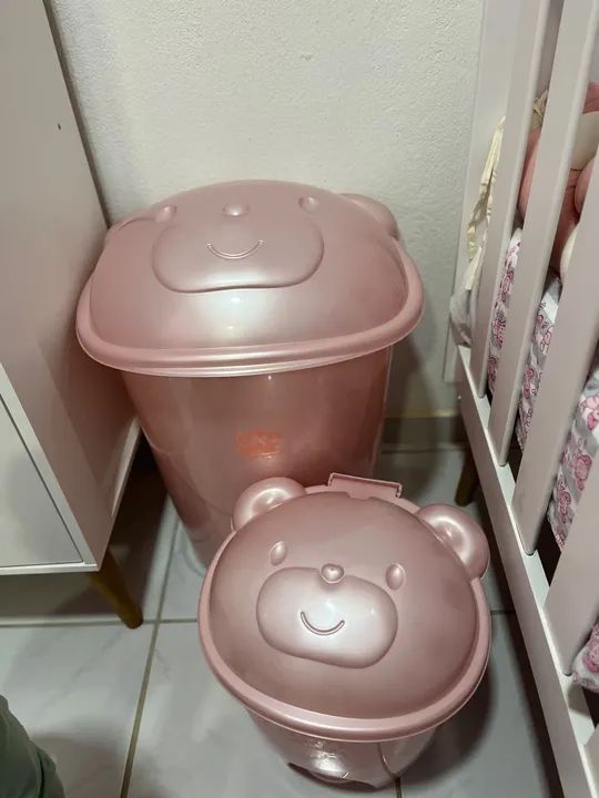 Lixeira para bebê - Rosa