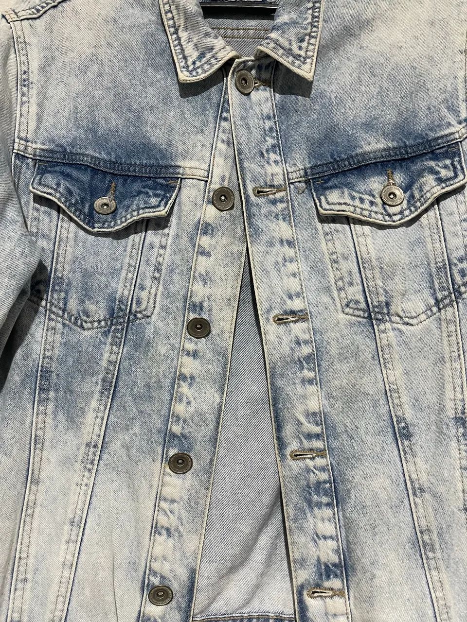 Casaco Jeans Masculino P - Foto 4