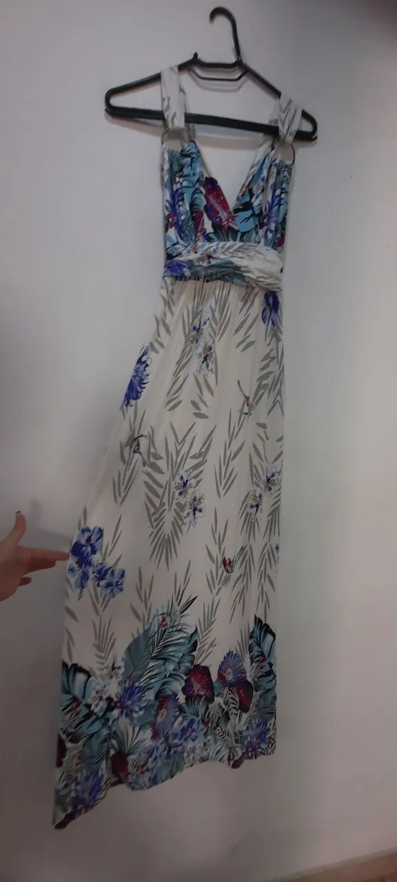 Vestido Longo de tecido floral  - Foto 2