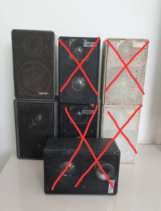 Lote caixinhas de Som ambiente