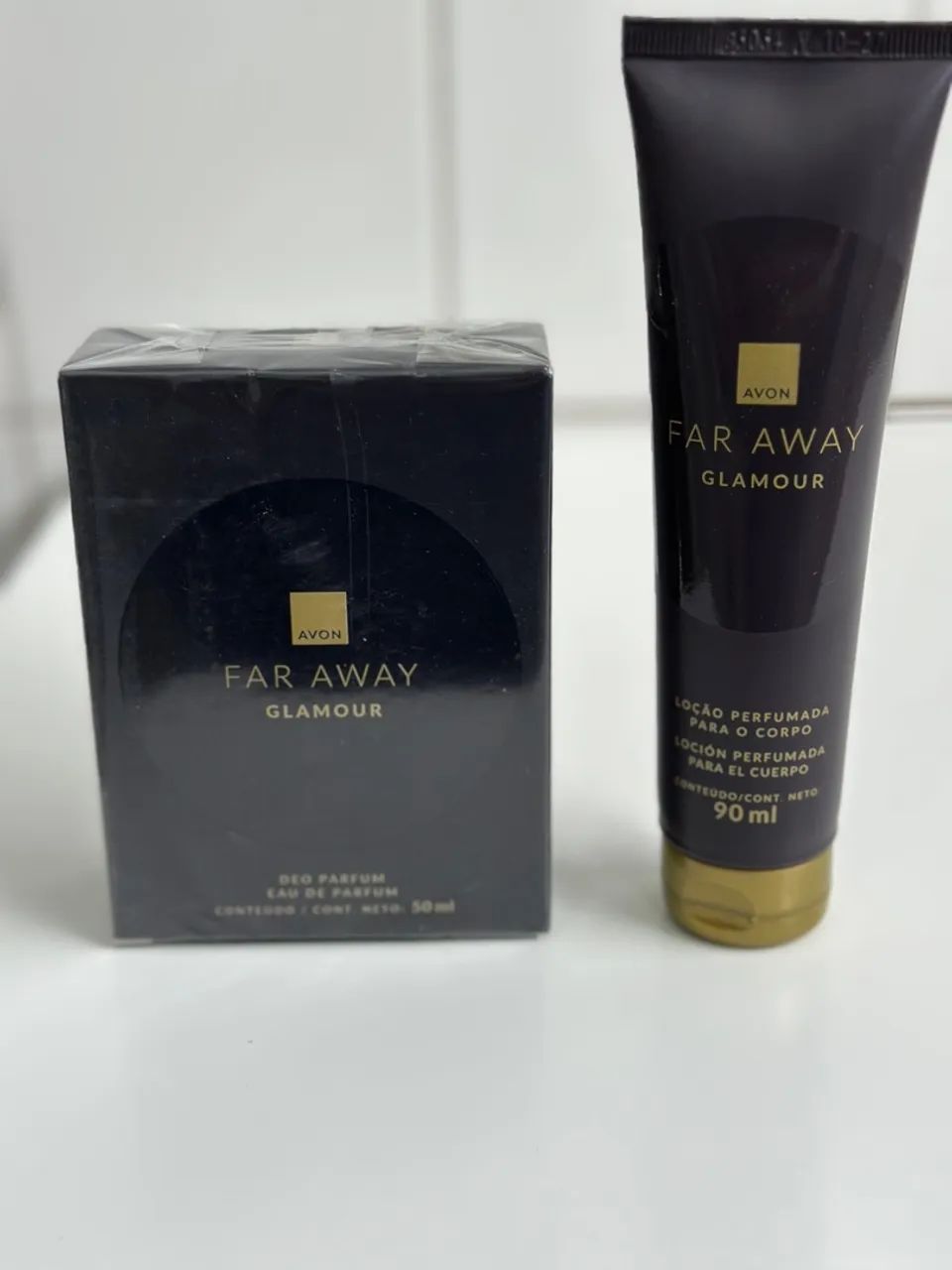 Kit Avon Far Away Glamour - Deo Parfum + Loção - Foto 3