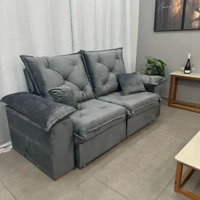 Sofá Retrátil e Reclinável Porto Madero 2,00 m#   Pronta Entrega! - Foto 4