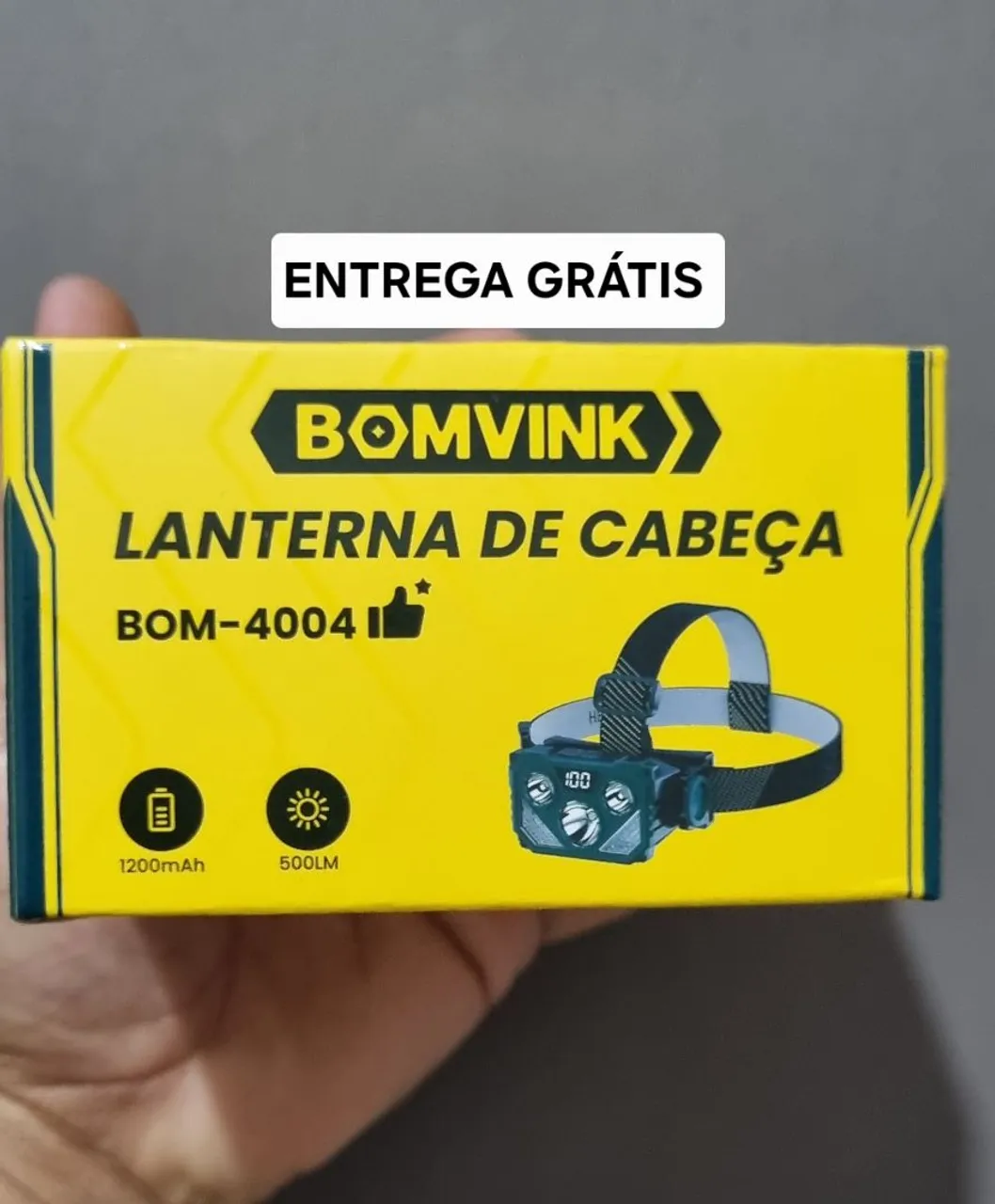 Lanterna de Cabeça BomvinK BOM-4004