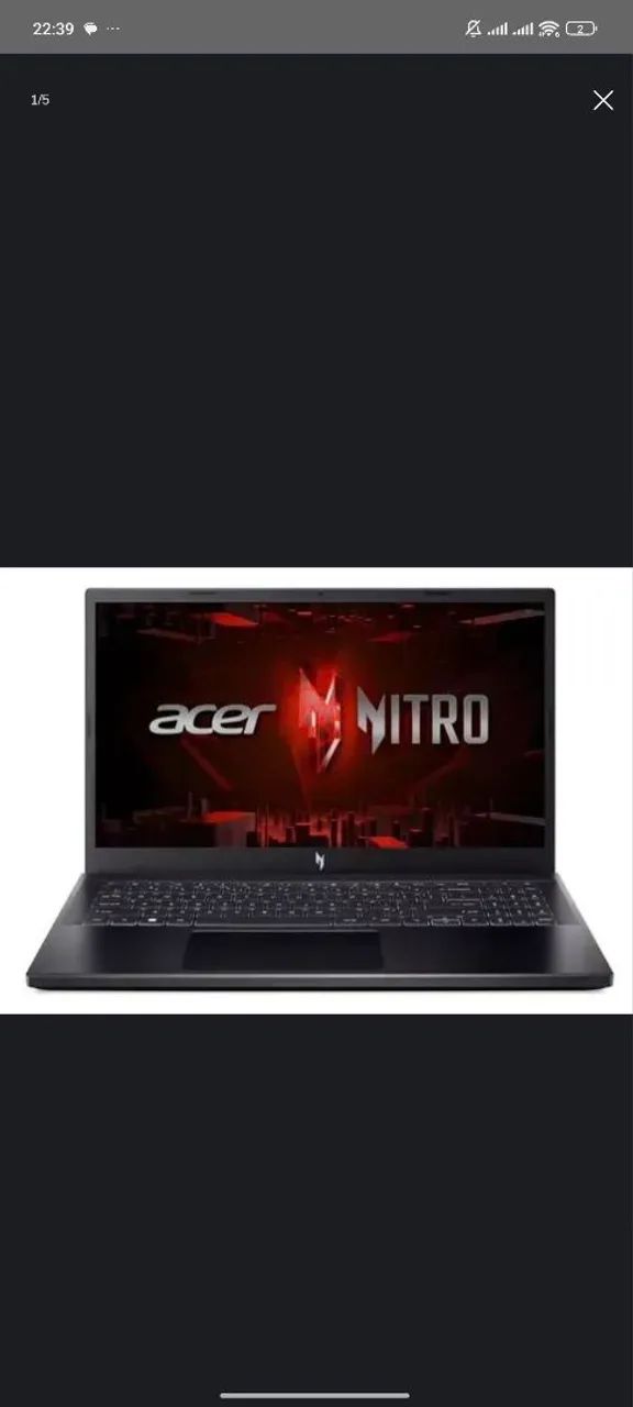 Notebook Gamer Acer Nitro V 15