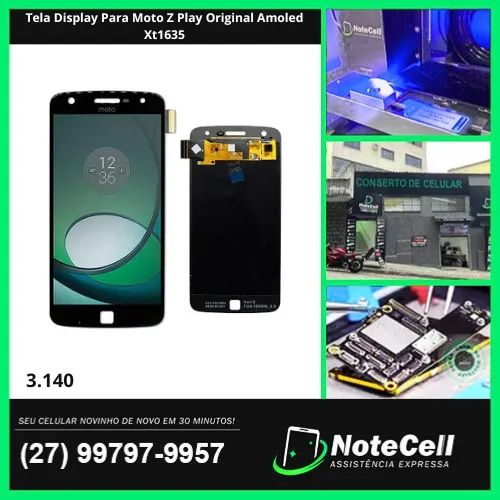 Tela Display Para Moto Z Play Original Amoled Xt1635- Instalação Expressa Em 30 Minutos!