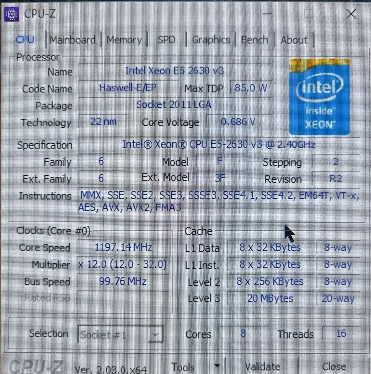 Processador Intel Xeon E5-2630V3 - Foto 3