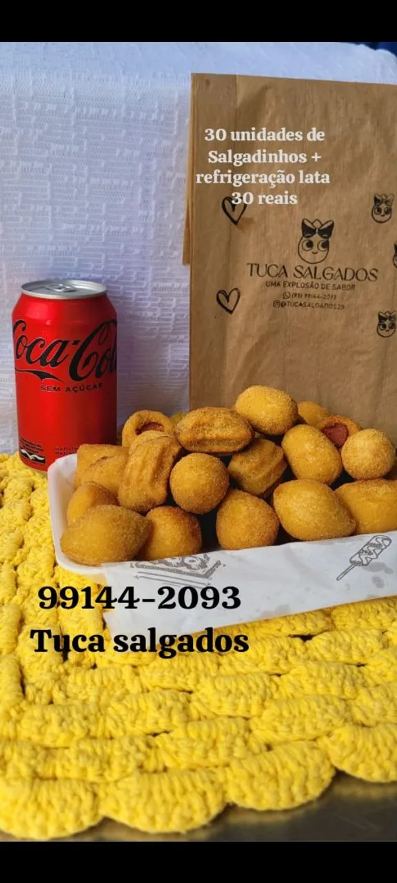 Somos Fabricação Própria. Tuca Salgados