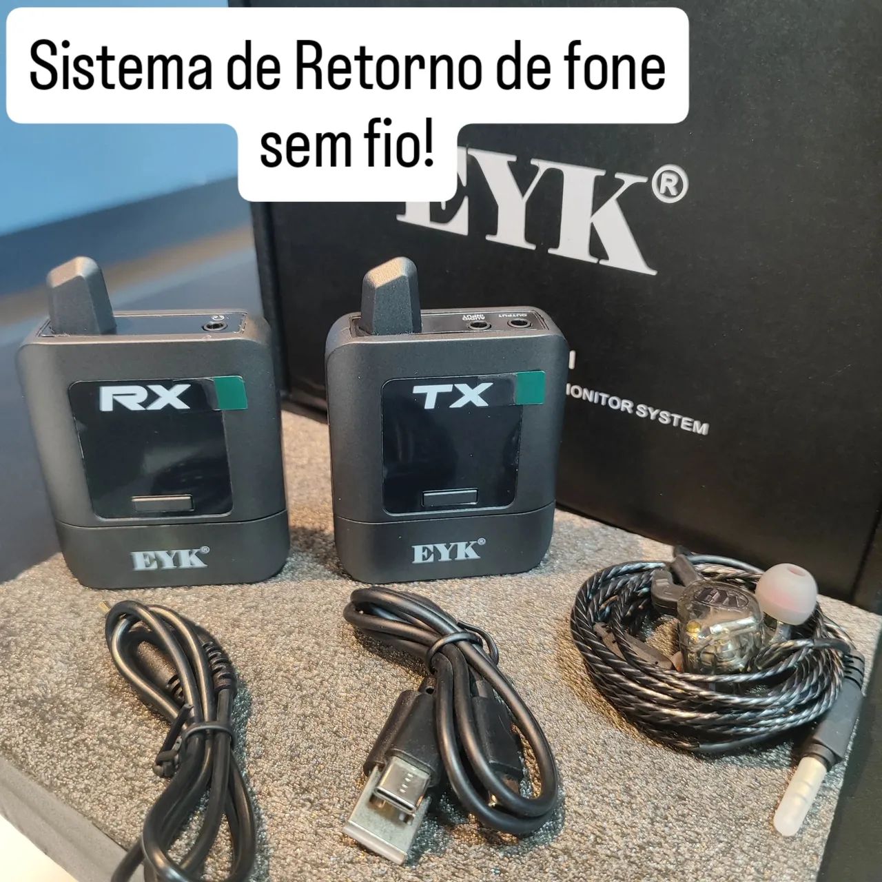 Retorno de Fone sem fio profissional EYK- Debra St-mini 