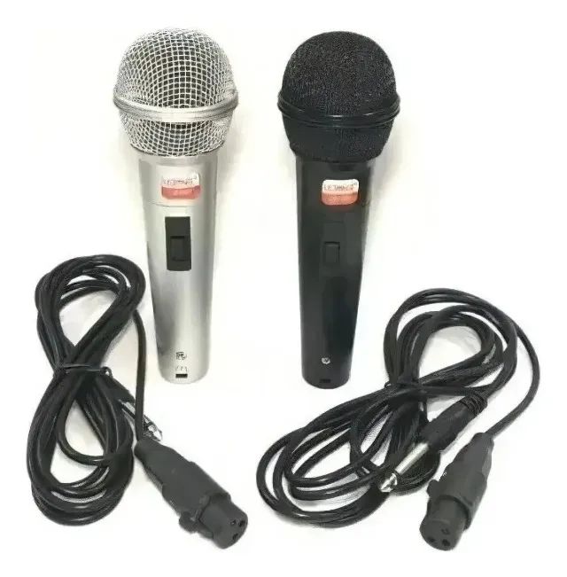 Kit 1 Par De Microfone Com Fio Profissional Dinâmico Igreja e Eventos - Foto 2
